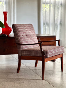 Vintage Armchair in Check