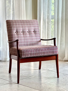 Vintage Armchair in Check