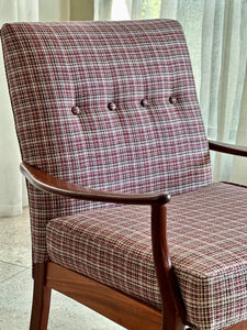 Vintage Armchair in Check