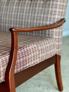 Vintage Armchair in Check