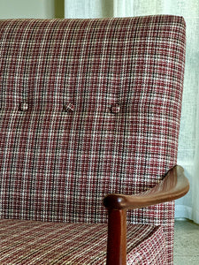 Vintage Armchair in Check