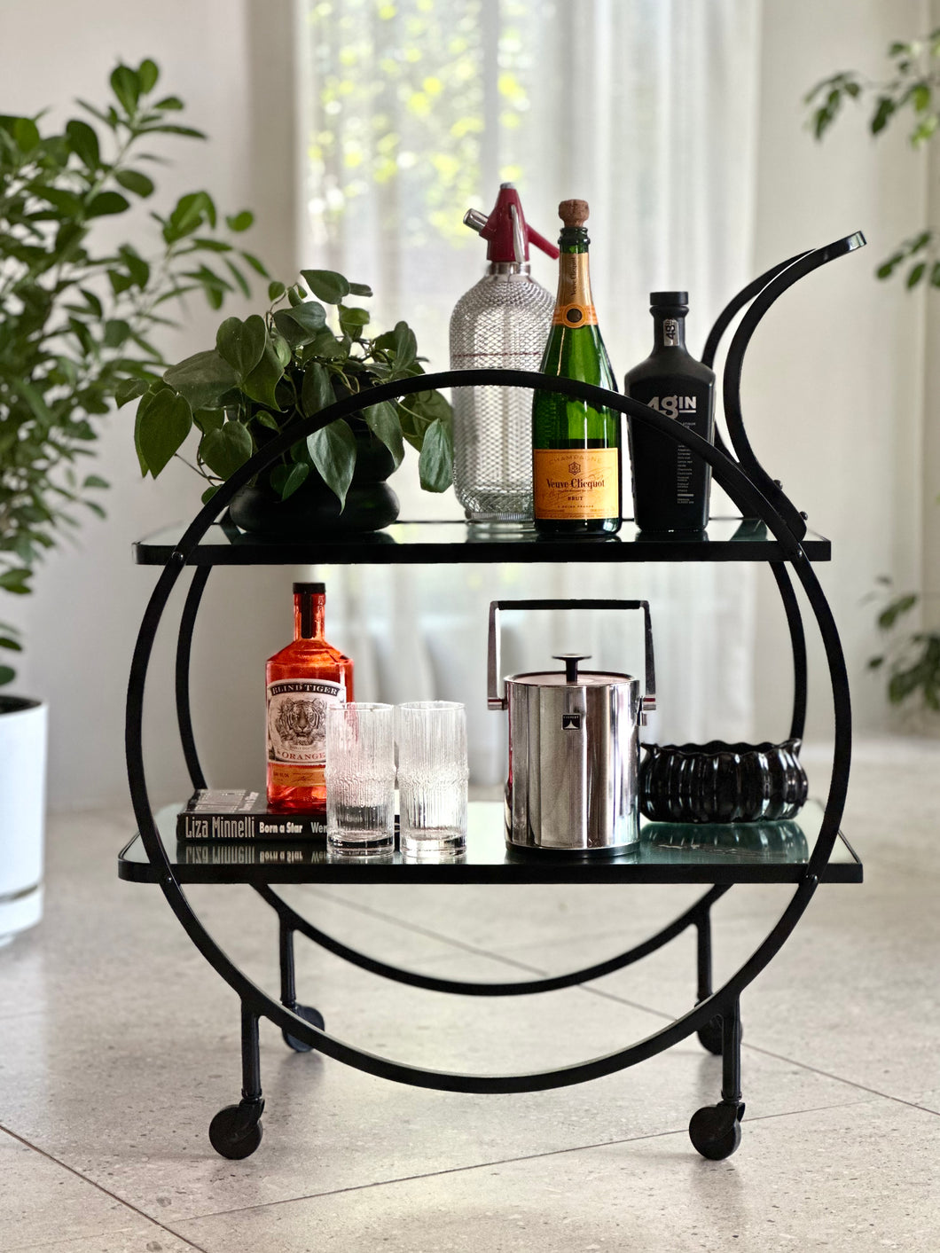 Art Deco-Style Drinks Cart