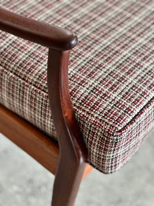 Vintage Armchair in Check