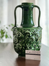 Load image into Gallery viewer, Retro Green Ceramic Vase
