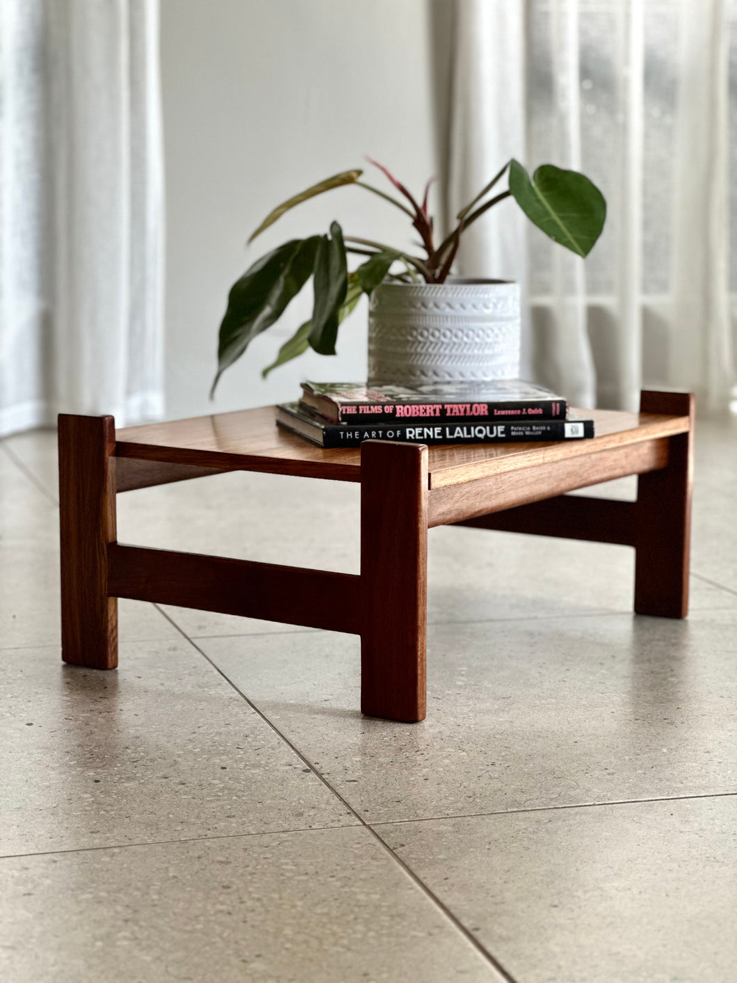 Mid-Century Kiaat Side Table