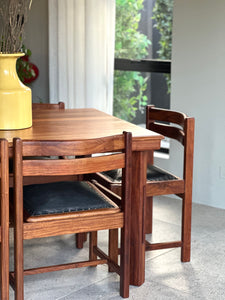 Solid Kiaat Dining Set (Table & 6 Chairs)