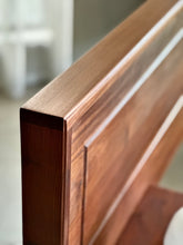 Load image into Gallery viewer, Queen Size Headboard with Attached Pedestals | Solid Kiaat
