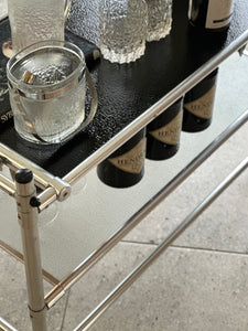 Glass-Top Two Tiered Trolley
