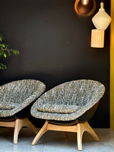 Load image into Gallery viewer, Pair "Lurashell-Style Pod" Chairs | Frystark "Antoinette"
