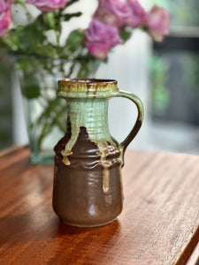 Studio Pottery Vase With Handle
