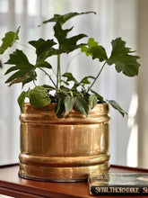 Load image into Gallery viewer, Medium | Large Solid Brass Planter
