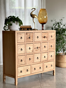 Vintage Oak Multi Drawer Cabinet