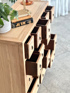 Vintage Oak Multi Drawer Cabinet