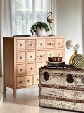 Load image into Gallery viewer, Vintage Trunk with Wood &amp; Metal Reinforcements

