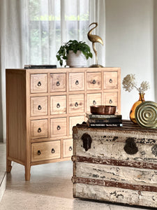 Vintage Oak Multi Drawer Cabinet