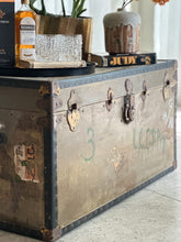 Load image into Gallery viewer, Vintage Trunk with Metal Finish
