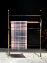 Load image into Gallery viewer, Restrained Towel Rail in Steel and Wood
