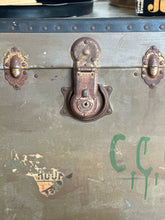 Load image into Gallery viewer, Vintage Trunk with Metal Finish
