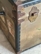 Load image into Gallery viewer, Vintage Trunk with Metal Finish
