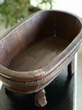 Load image into Gallery viewer, African Hand-Carved Wooden Vessel / Planter
