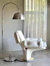 Load image into Gallery viewer, Retro Chrome Arched Floor Lamp
