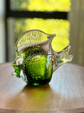 Load image into Gallery viewer, Vintage Emerald Green Glass Fish
