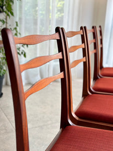 Set of 6 Mid-Century, UK Made, Teak Dining Chairs