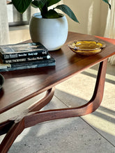 Load image into Gallery viewer, Mid-Century Solid Mahogany Coffee Table - X Leg Base
