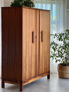 Pair of Mid-Century Twin Door Wardrobes