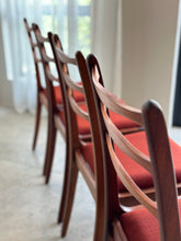 Load image into Gallery viewer, Set of 6 Mid-Century, UK Made, Teak Dining Chairs
