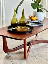 Load image into Gallery viewer, Mid-Century Solid Mahogany Coffee Table - X Leg Base
