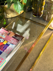 Brass & Glass Coffee Table