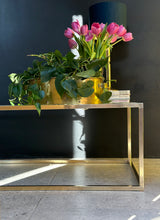 Load image into Gallery viewer, Brass &amp; Glass Coffee Table
