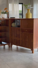 Load and play video in Gallery viewer, Vintage / Art Deco Style Two-Piece Wall Cabinet
