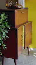 Load and play video in Gallery viewer, Retro Cocktail | Drinks Cabinet with Pull-out Serving &amp; Storage
