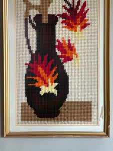 Floral Framed Tapestry