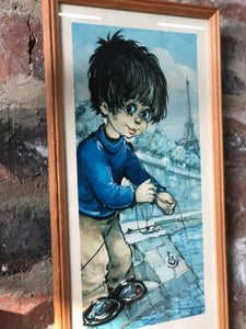 Boy fishing in Paris - 1967 KrisArts