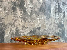 Load image into Gallery viewer, Large Murano glass Amber bowl
