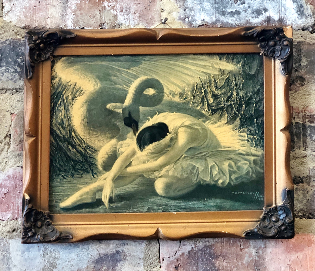 Tretchikoff Print- Dying swan framed print