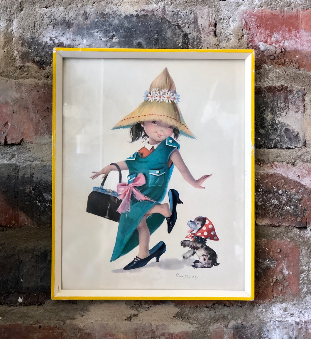 Framed constanza girl print