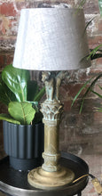 Load image into Gallery viewer, Vintage brass table lamp
