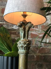 Load image into Gallery viewer, Vintage brass table lamp
