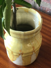 Load image into Gallery viewer, Yellow/ beige pottery vase

