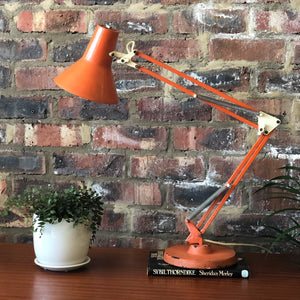 Angle-poise style retro table lamp