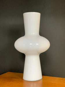 White Modernist Glass Vase