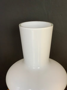 White Modernist Glass Vase