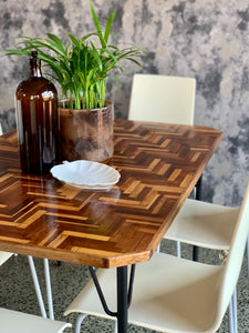 Retro Parquet-Top Table