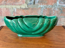 Load image into Gallery viewer, Green vintage ceramic vase
