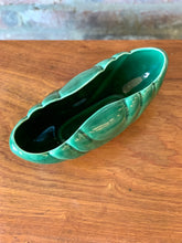 Load image into Gallery viewer, Green vintage ceramic vase
