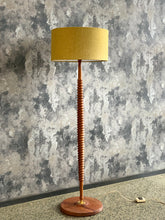 Load image into Gallery viewer, Mid-Century wooden floor lamp
